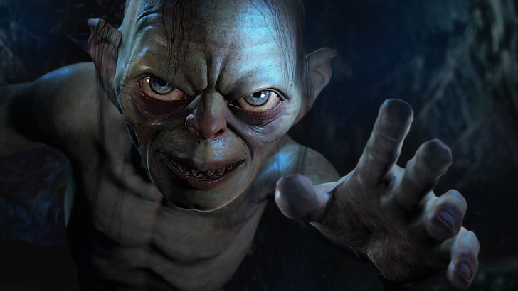Gollum, Middle earth: Shadow Of Mordor, video games, portrait