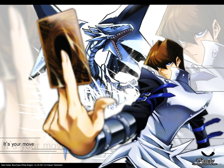 Card Cool Blue Eyes White Dragon Anime Ah! My Goddess HD Art, HD wallpaper