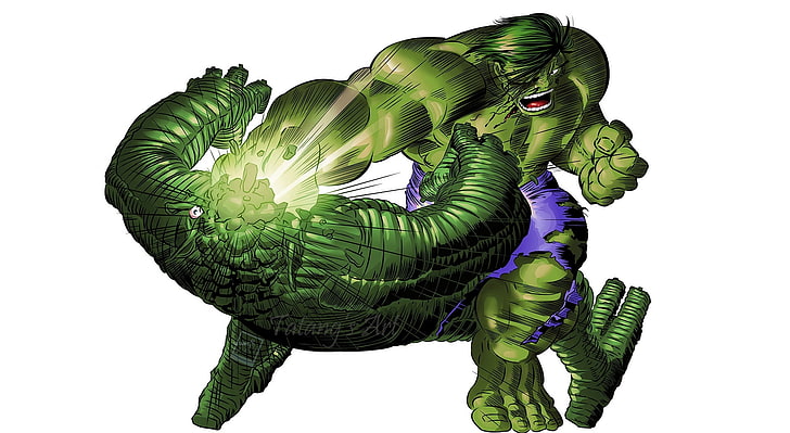 The Hulk by Tame Achi, The Incredible Hulk illustration, Cartoons, HD wallpaper