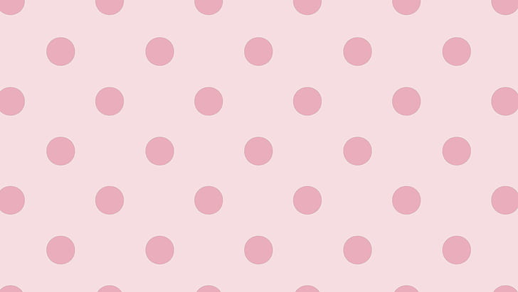 Art, Abstract, Polka Dot, Balls, Pink, HD wallpaper