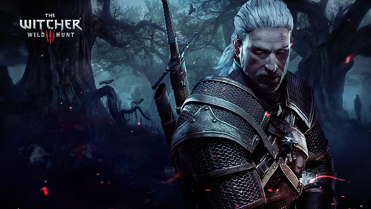 The Witcher Wild Hunt poster, The Witcher 3: Wild Hunt, video games, HD wallpaper