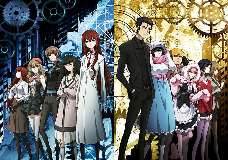 Anime, Steins;Gate, Faris Nyannyan, Itaru Hashida, Kagari Shiina, HD wallpaper