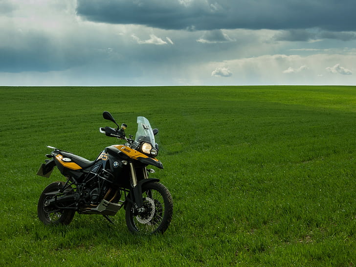 motorcycle, BMW F800GS, nature, HD wallpaper