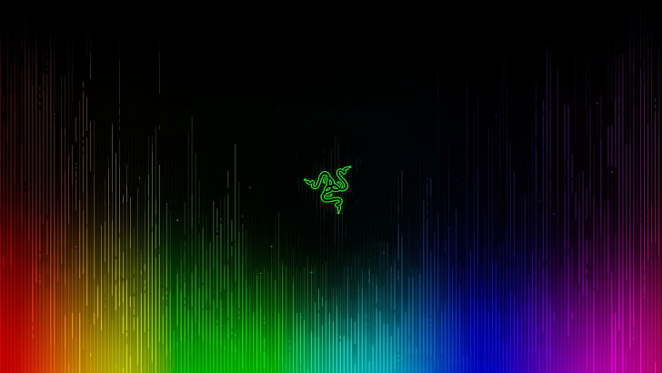 Hd Wallpaper Razer Logo Razer Inc Green Color Illuminated