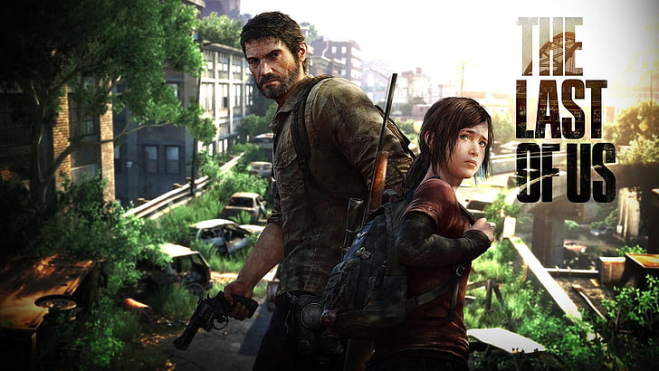 The Last of Us digital wallpaper, Ellie, girls with guns, rifles