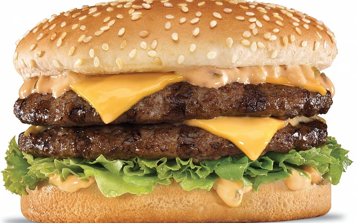 two grilled patty cheese burger, Wall, Food, hamburger, beef, HD wallpaper