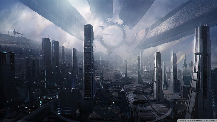 Mass Effect, video games, Mass Effect 2, Citadel, architecture