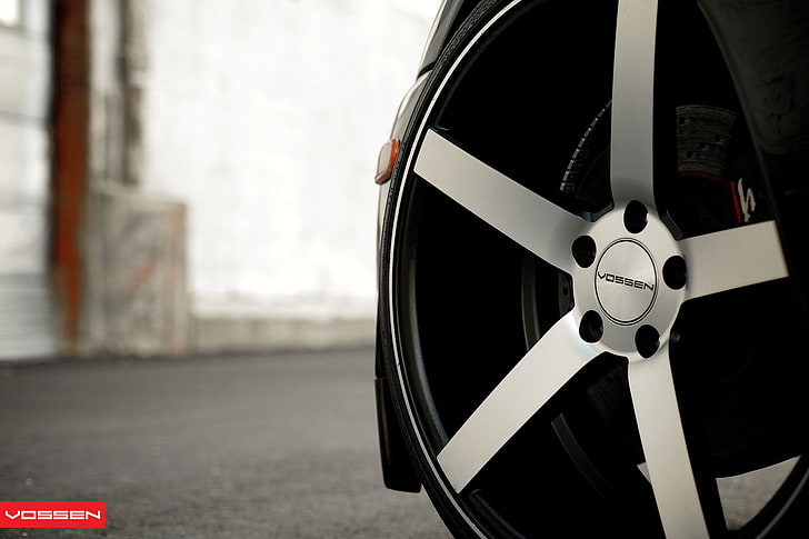 gray 5-spoke vehicle wheel, Toyota Supra, car, Vossen, transportation, HD wallpaper