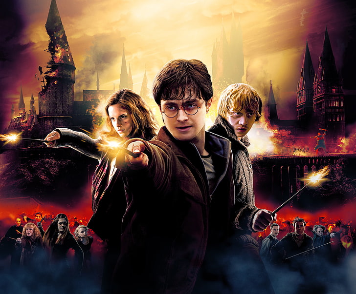 Harry Potter and the Deathly Hallows, Emma Watson, Ron Weasley, HD wallpaper