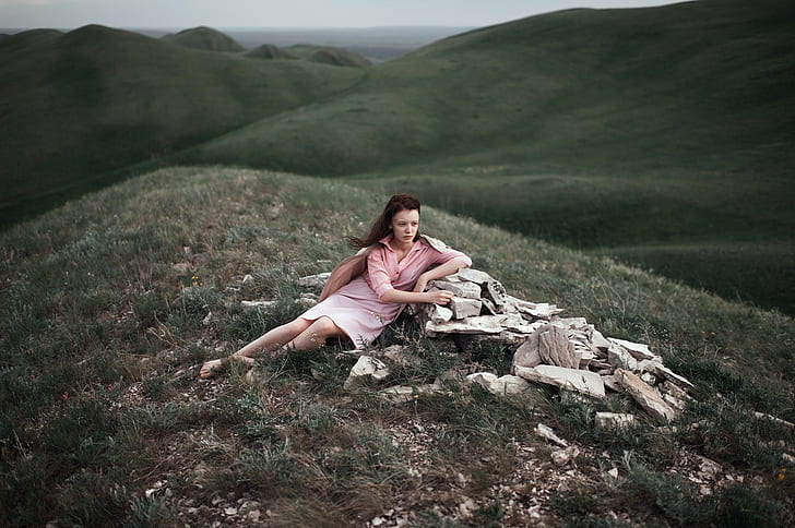 Marat Safin, 500px, women outdoors, model, landscape, HD wallpaper