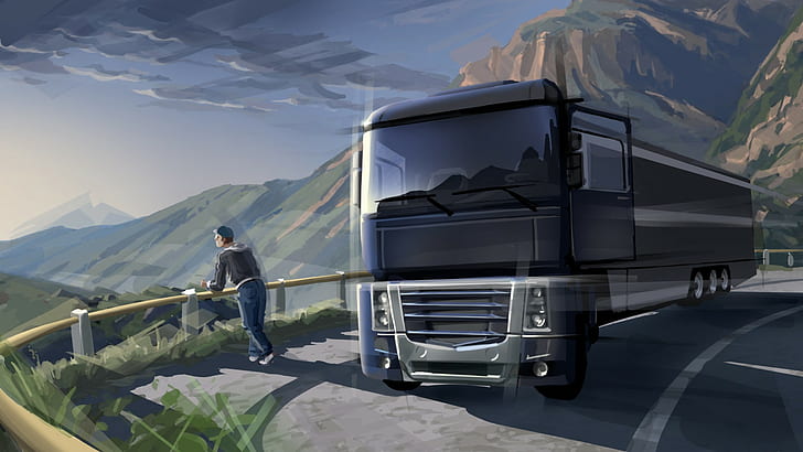 euro truck simulator, SCS Software, trucks