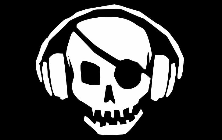 headphone, headset, pirate, skull, tagme, with