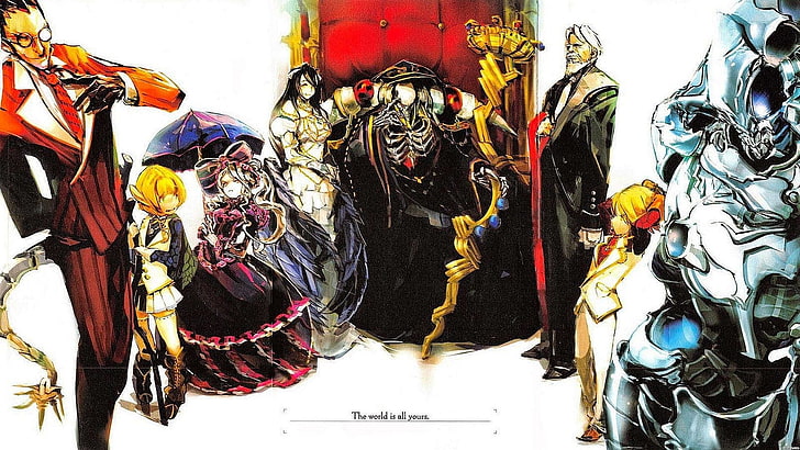 Anime, Overlord, Ainz Ooal Gown, Albedo (Overlord), Aura Bella Fiora