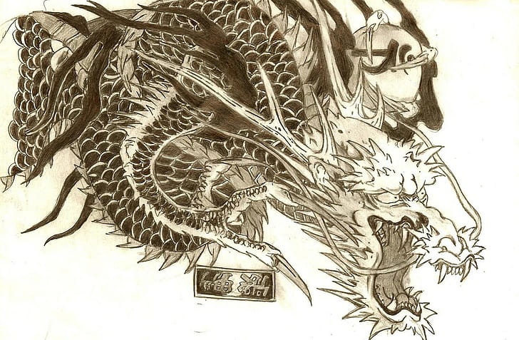 dragon tattoo yakuza, HD wallpaper