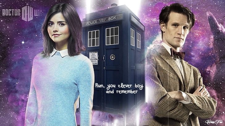 TV Show, Doctor Who, Clara Oswald, Jenna Coleman, Tardis, HD wallpaper
