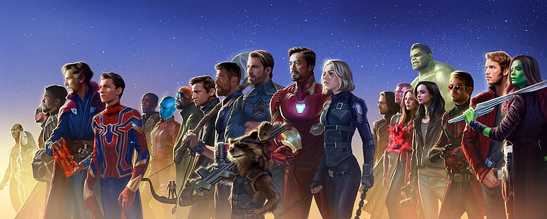 art, vision, captain america, thor, hulk, iron man, Marvel Comics HD wallpaper