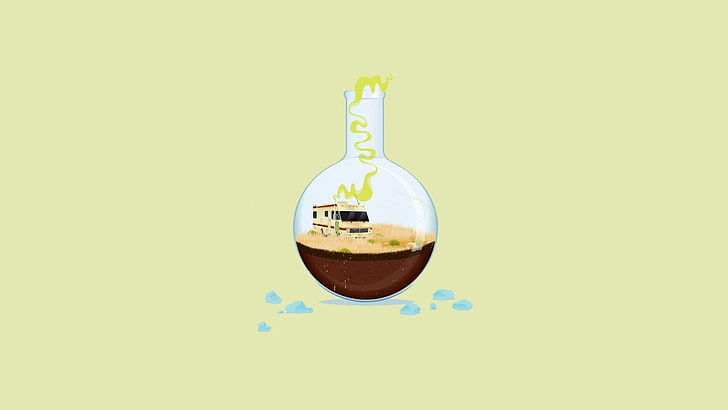 clear glass bottle, Breaking Bad, minimalism, food and drink, HD wallpaper