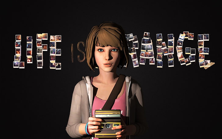 Life is Strange wallpaper, Max Caulfield, black background, one person