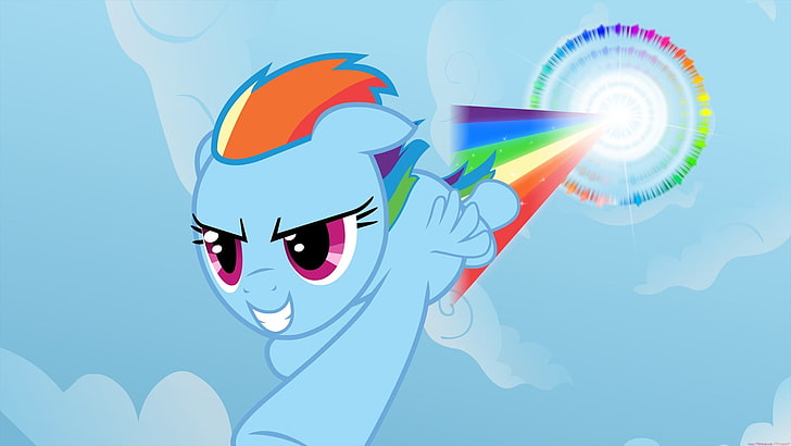 Hd Wallpaper My Little Pony Rainbow Dash Sonic Rainboom My Little