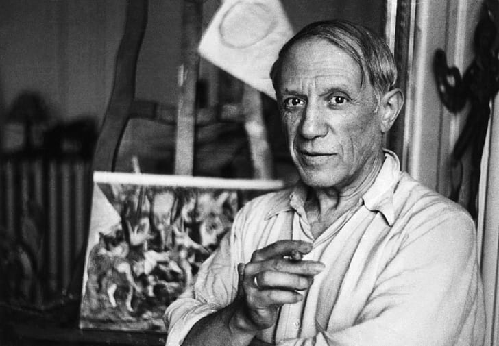 Hd Wallpaper Men Painters Pablo Picasso Cubism Monochrome Painting Wallpaper Flare