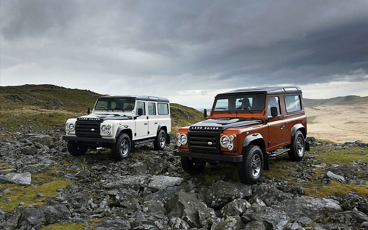 Hd Wallpaper Land Rover Defender Fire Ice Editions 2 Wranglers Cars Wallpaper Flare