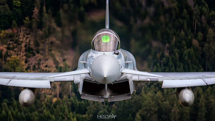Fighter, Pilot, RAF, Eurofighter Typhoon, Cockpit, PGO, ILS, HD wallpaper