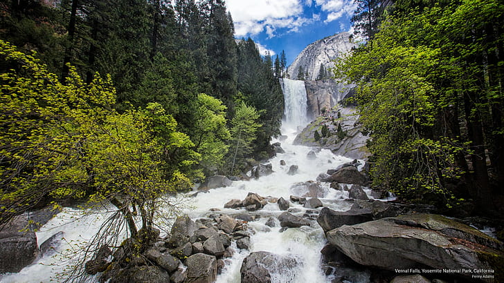 Vernal Falls, Yosemite National Park, California, National Parks