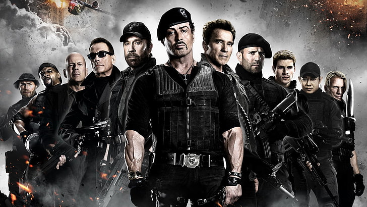 movies, Sylvester Stallone, Bruce Willis, Arnold Schwarzenegger, HD wallpaper