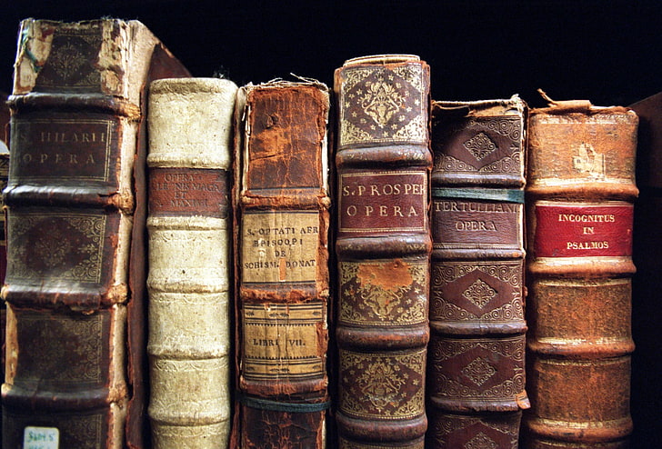assorted-title book lot, books, photography, publication, antique, HD wallpaper