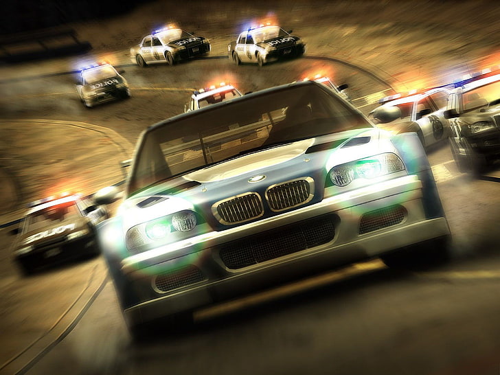green BMW car, Need for Speed: Most Wanted, video games, mode of transportation, HD wallpaper