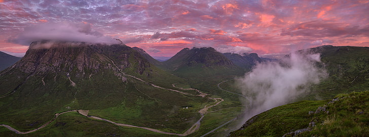Panoramic Photography, Scotland, Nature, Mountains, View, Travel