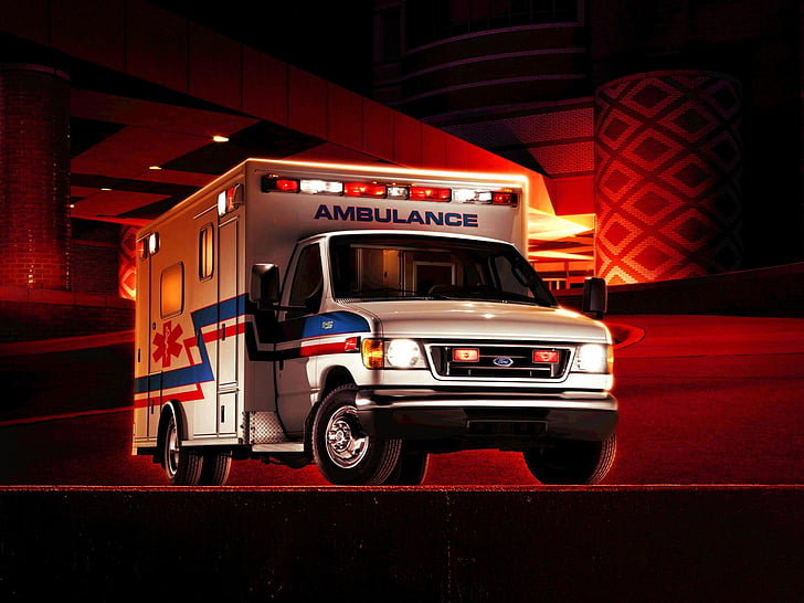2003, ambulance, e 450, emergency, ford, HD wallpaper