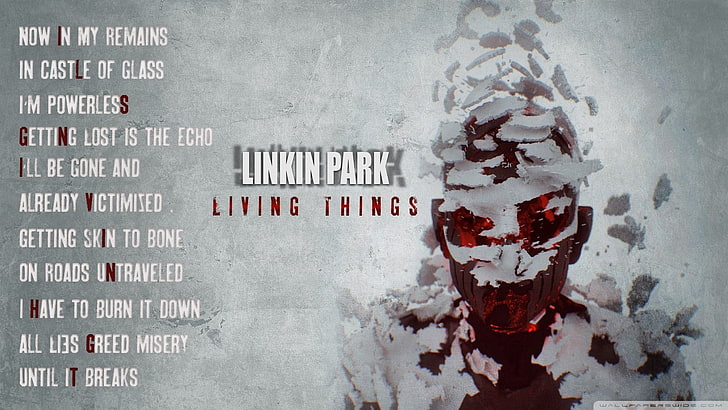 Linkin Park Living Things cover, music, no people, wall - building feature, HD wallpaper