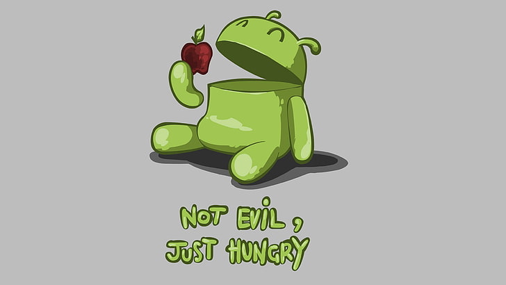 HD wallpaper: android, Apples, funny, humor, quotes, technology, green color  | Wallpaper Flare