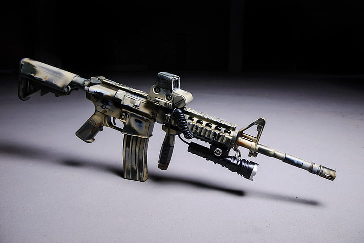 M16, assault rifle, led