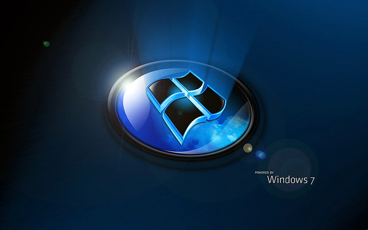 Microsoft Windows 7 logo, computer, Wallpaper, emblem, the volume, HD wallpaper