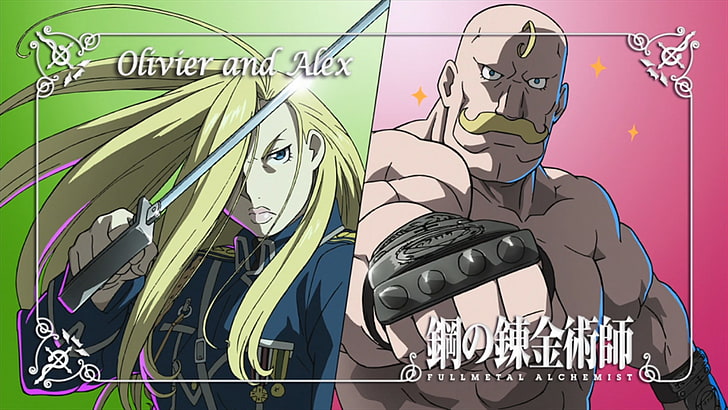 Fullmetal Alchemist: Brotherhood, Alex Armstrong, Olivier Milla Armstrong, HD wallpaper