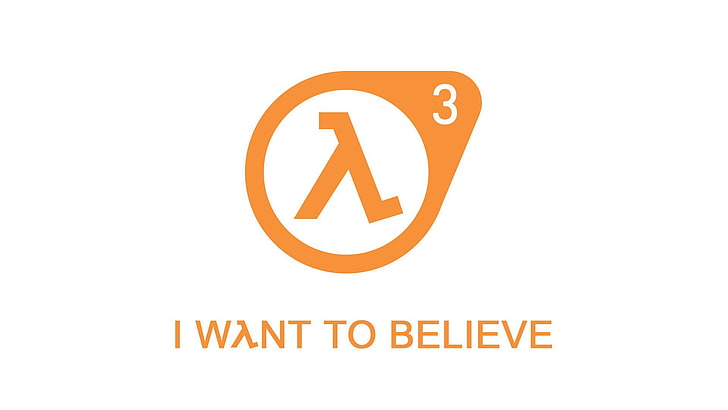 Half Life 3 logo, video games, Valve Corporation, Half-Life, Half-Life 2
