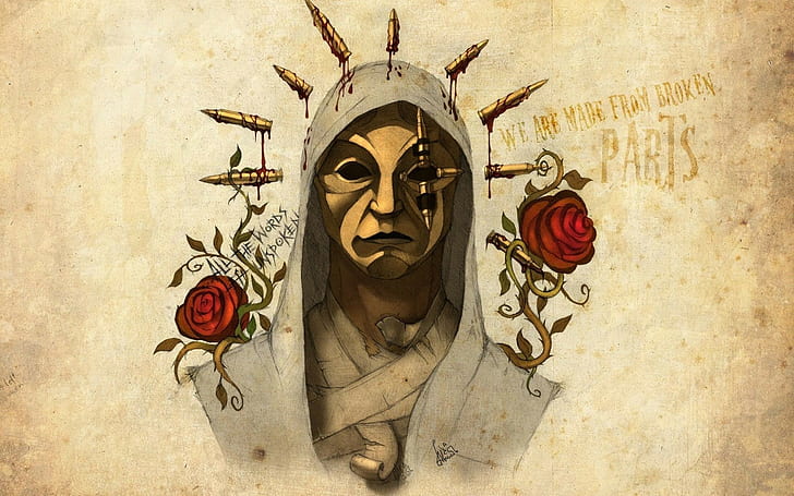 rose ammunition hollywood undead, architecture, art and craft, HD wallpaper