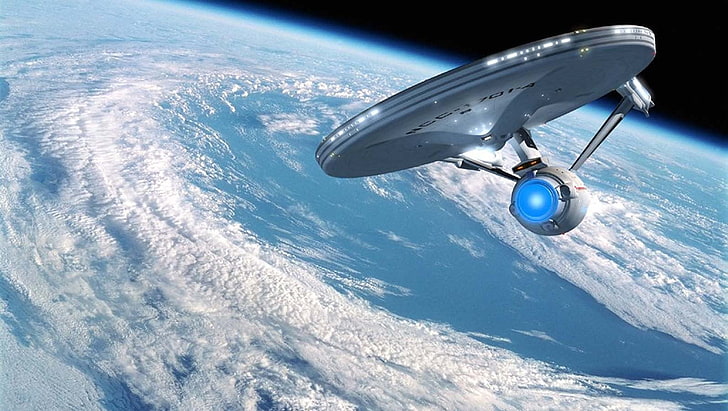 black and gray fishing reel, science fiction, Star Trek, USS Enterprise (spaceship), HD wallpaper