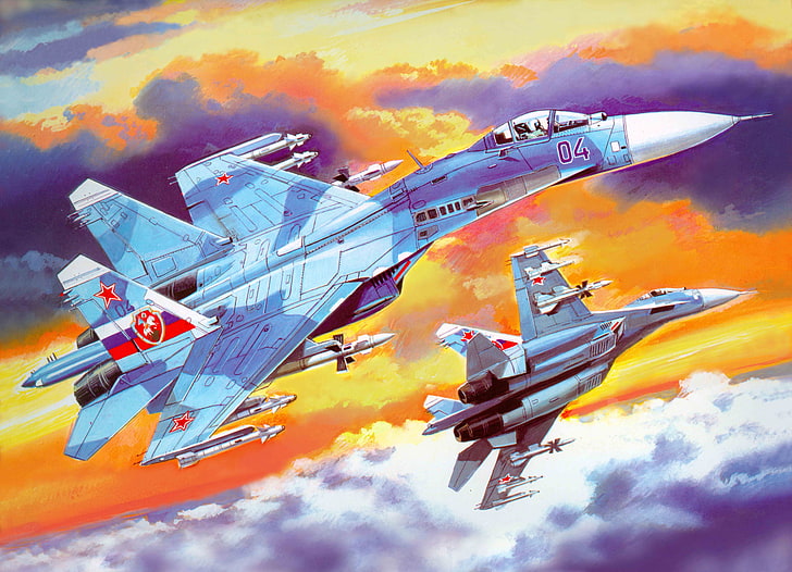 two gray jet fighters illustration, the plane, art, BBC, generation