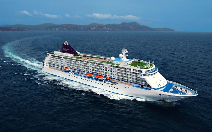 cruise ship, vehicle, nautical vessel, sea, water, transportation, HD wallpaper