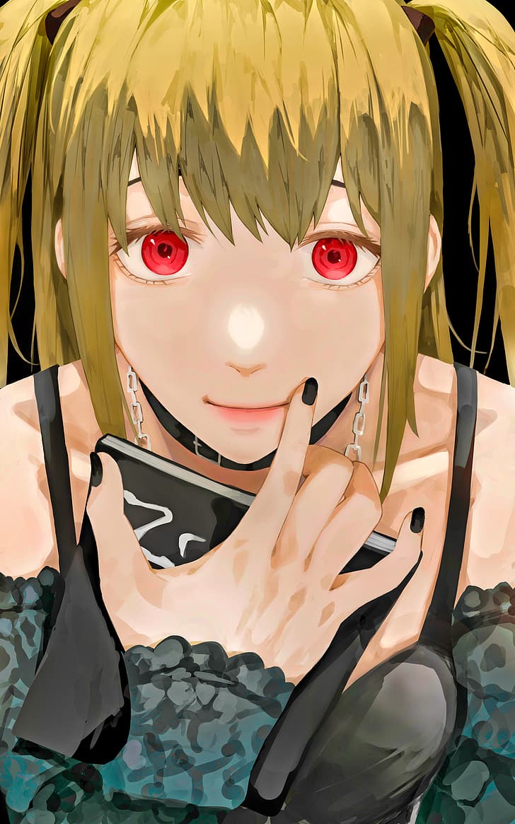 HD wallpaper Misa Misa Death Note blonde red eyes women anime  painted nails  Wallpaper Flare