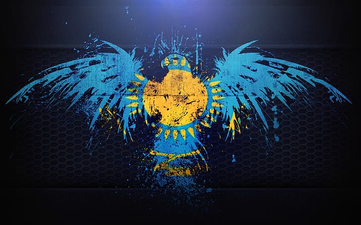 HD wallpaper: #Kazakhstan, #Flag