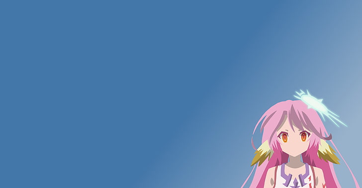 pink haired girl anime character illustration, No Game No Life
