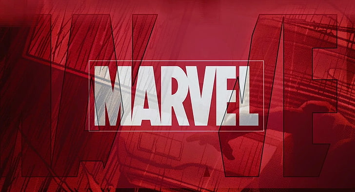 Marvel comics logo, red, communication, text, western script, HD wallpaper