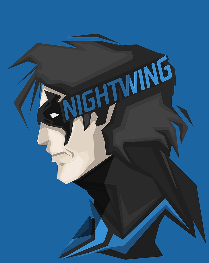 Nightwing digital wallpaper, DC Comics