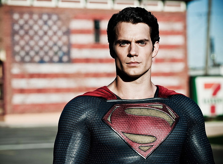 Man Of Steel Henry Cavill, DC Superman, Movies, portrait, looking at camera