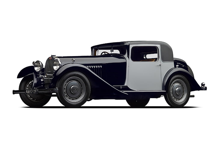 1930, bugatti, coupe, retro, touring, type-50, vintage, HD wallpaper