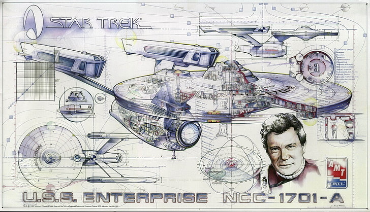 star trek james t kirk uss enterprise Space Stars HD Art, James T. Kirk